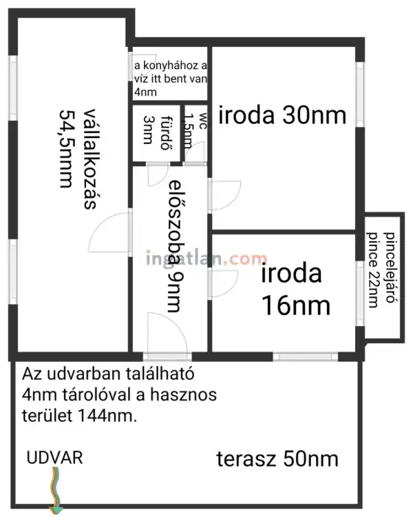Eladó téglalakás, Vác 3 szoba 141 m² 49 M Ft