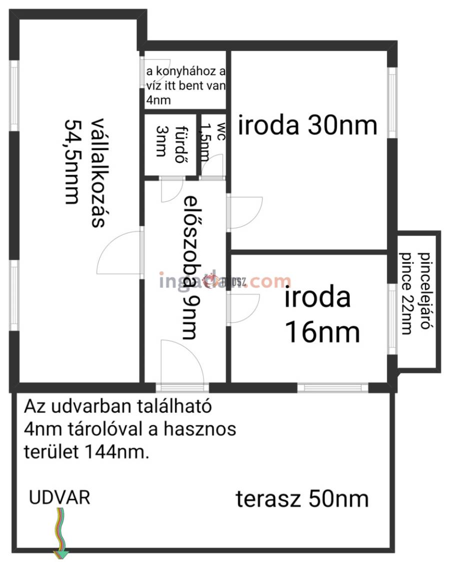 eladó téglalakás, Vác