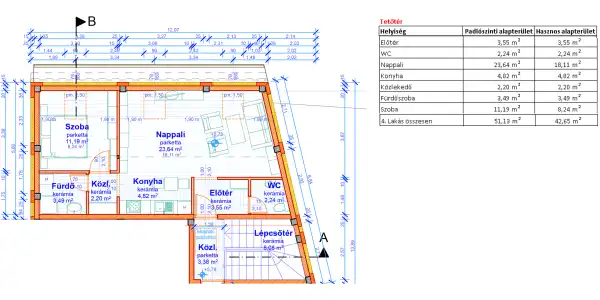 Eladó újépítésű téglalakás, Vác 2 szoba 51 m² 66.65 M Ft