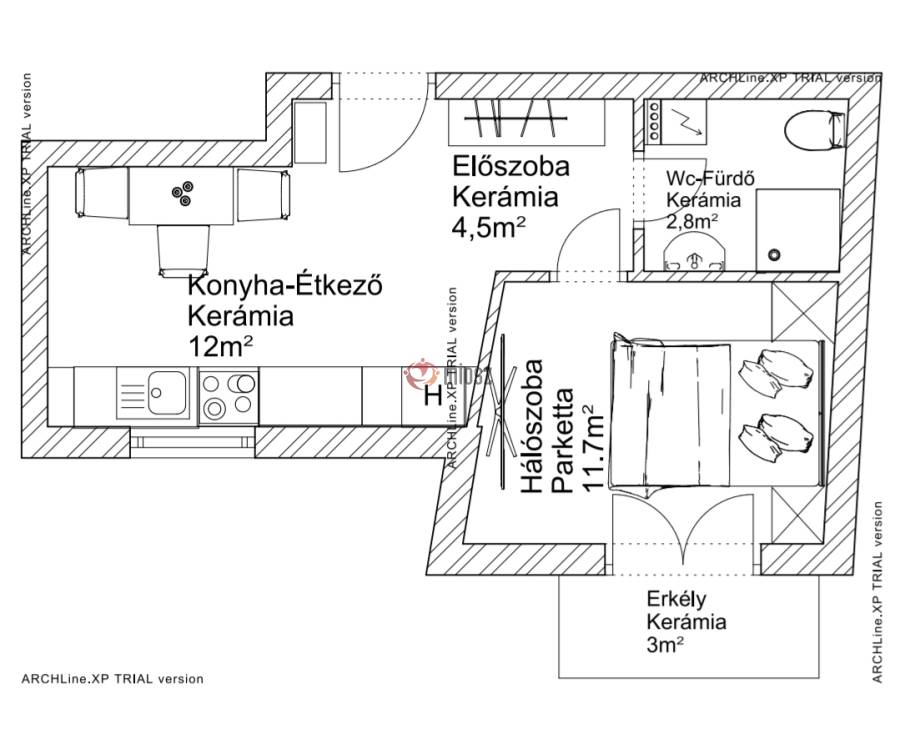 eladó újépítésű téglalakás, Vác
